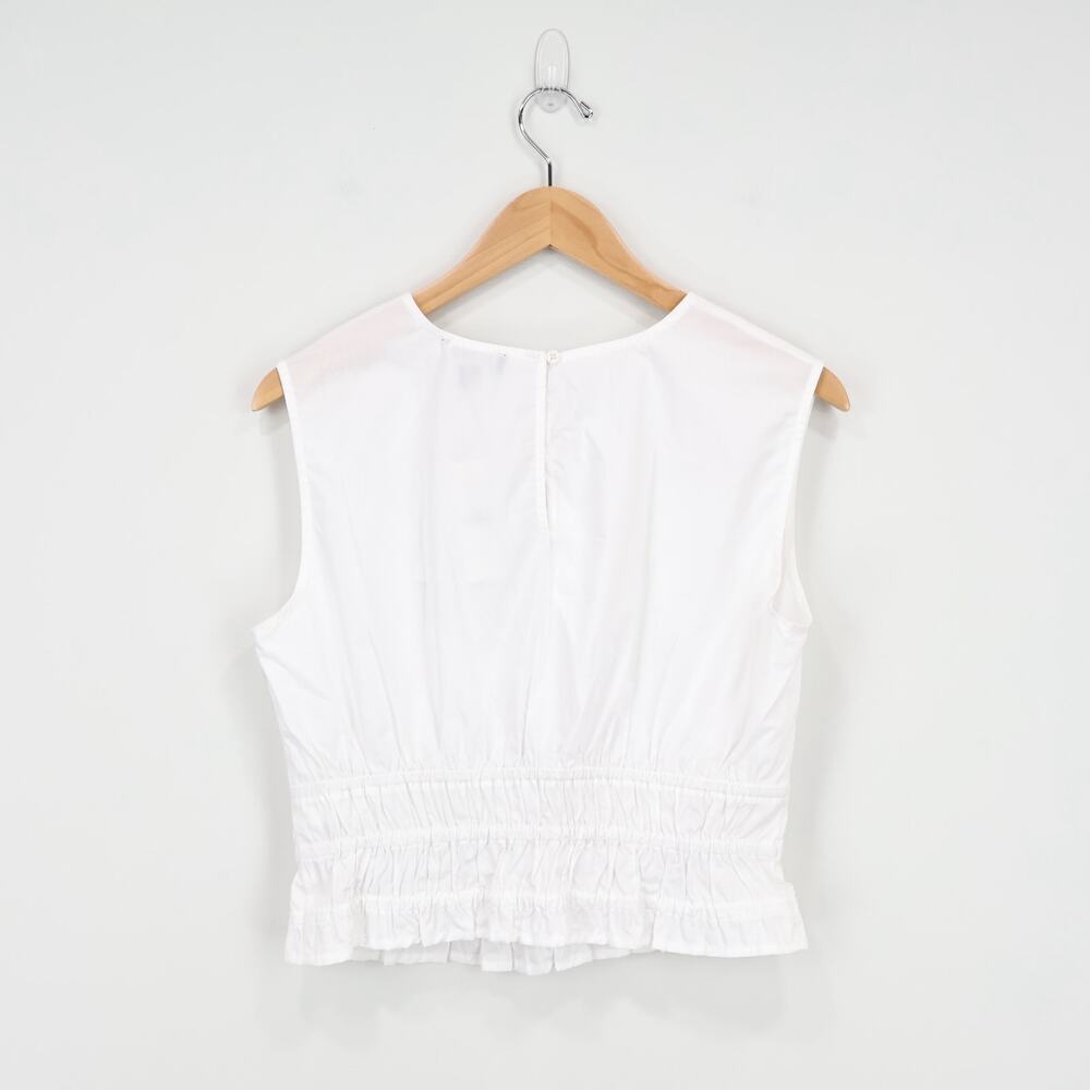 J. Crew White Sleeveless Blouse - Picture 6 of 8